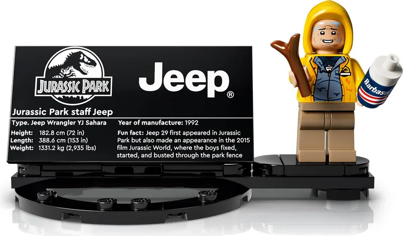LEGO 77984 Jurassic Park Jeep Wrangler zdjęcie 6