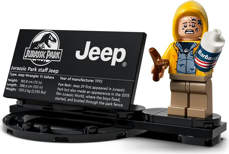 LEGO 77984 Jurassic Park Jeep Wrangler zdjęcie 11