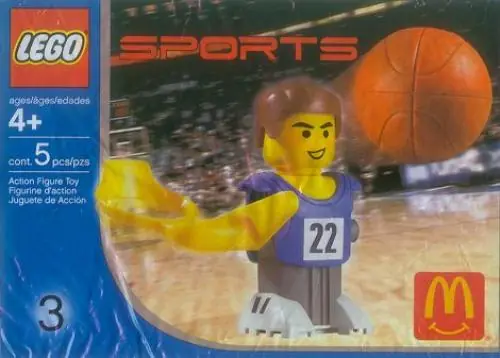 LEGO 7917 McDonald's Sports Set Number 3 - Blue Basketball Player #22