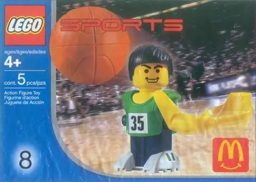 LEGO 7918 McDonald's Sports Set Number 8 - Green Basketball Player #35