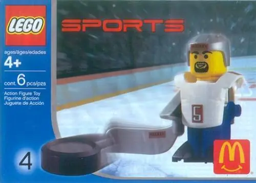 LEGO 7919 McDonald's Sports Set Number 4 - White Hockey Player #5