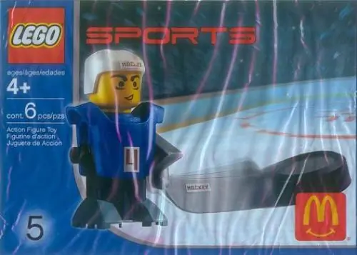 LEGO 7920 McDonald's Sports Set Number 5 - Blue Hockey Player #4