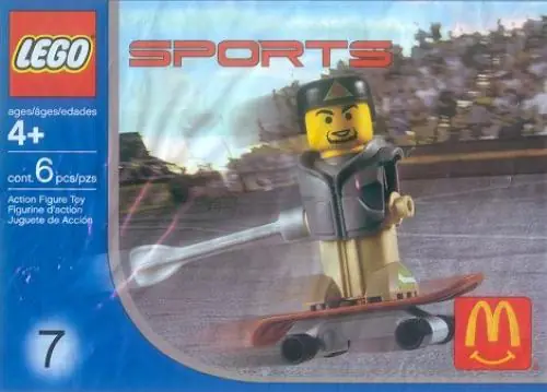 LEGO 7921 Gray Vest Skateboarder