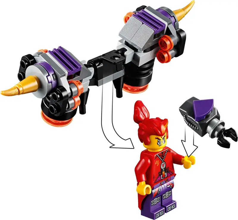 LEGO 80008 Odrzutowiec Monkie Kida zdjęcie 5