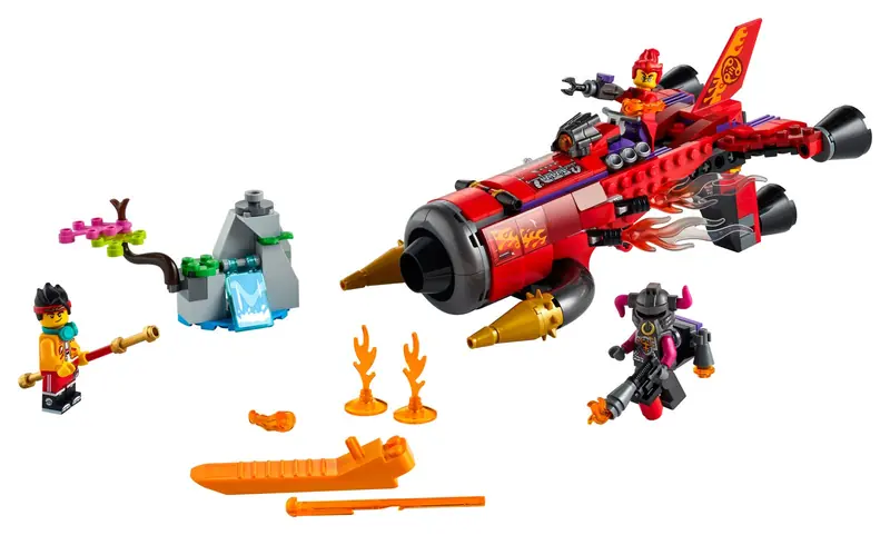 LEGO 80019 Piekielny odrzutowiec Red Sona