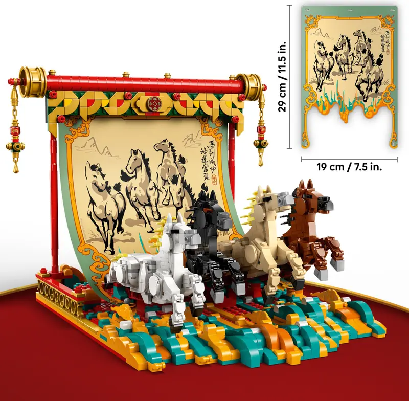 LEGO 80119 Obraz z galopującymi końmi zdjęcie 5