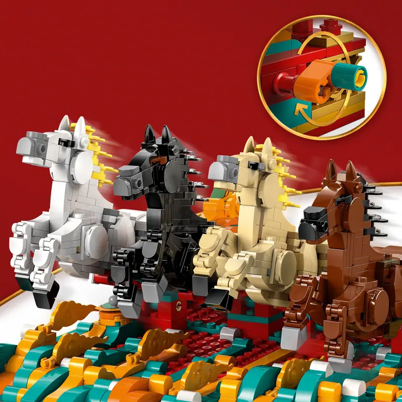 LEGO 80119 Obraz z galopującymi końmi zdjęcie 7