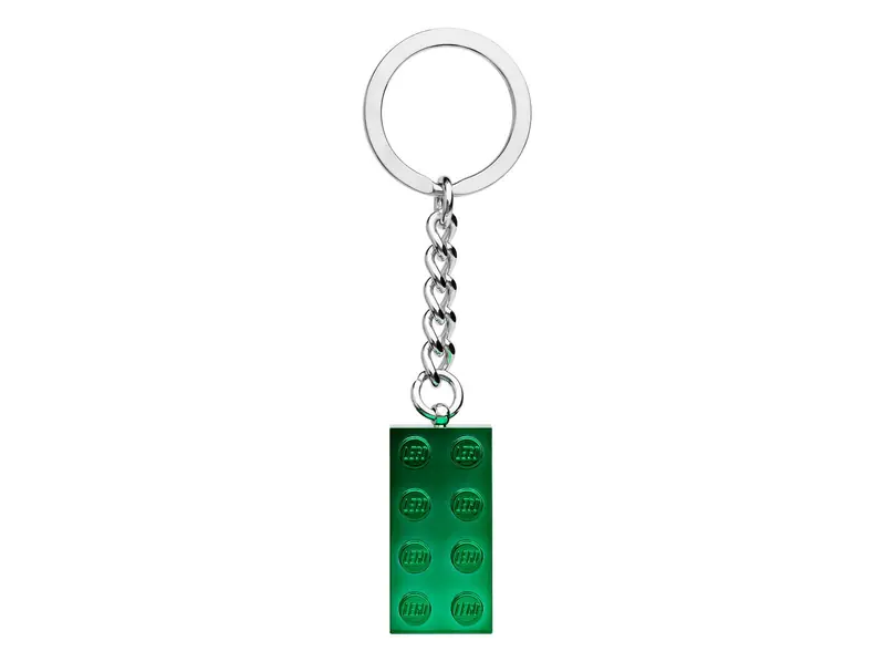 LEGO 854083 Chrome Green Brick Key Chain