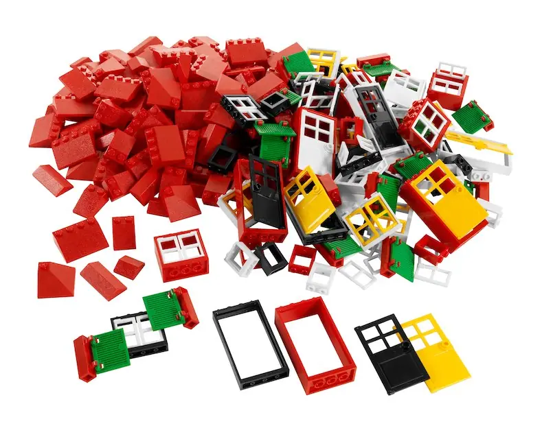 LEGO 9386 Doors Windows & Roof Tiles