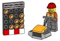 LEGO 952510 Construction Worker with Vibratory Plate