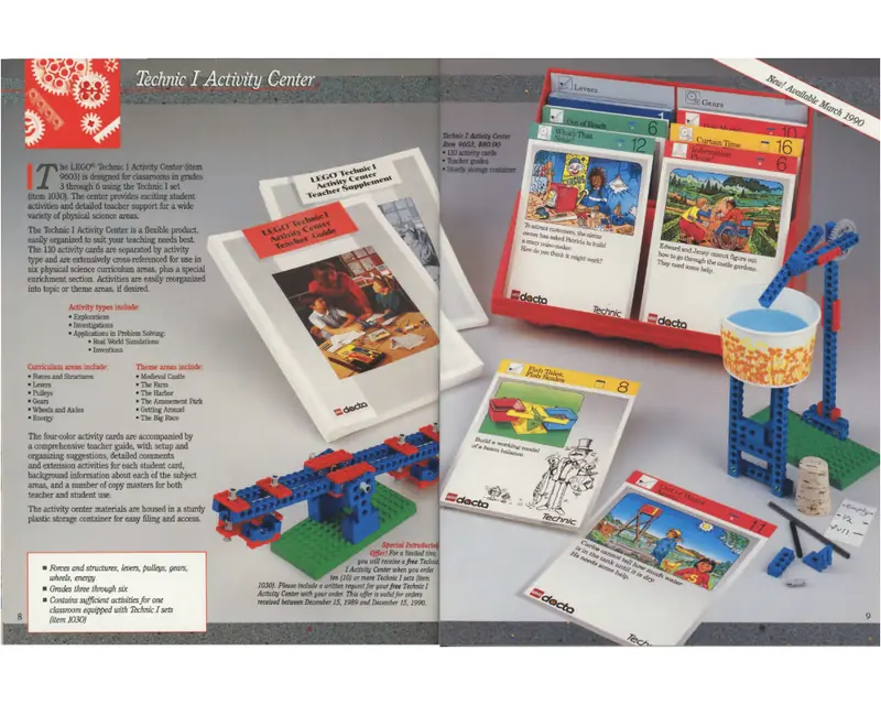 LEGO 9603 TECHNIC I Activity Centre Cards