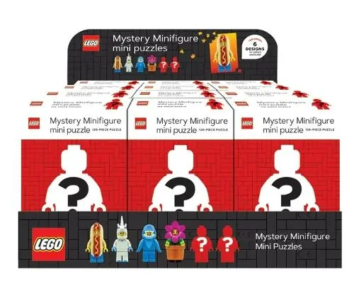LEGO 9781797215198 Mystery Minifigure Mini Puzzle (Red Edition) - 12 Pack