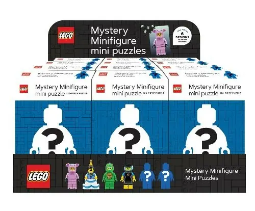 LEGO 9781797218823 Mystery Minifigure Mini Puzzle (Blue Edition) - 12 Pack