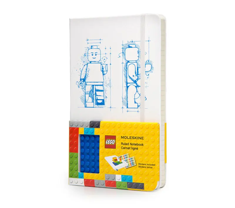 LEGO 9788866130087 Ruled Notebook (White)