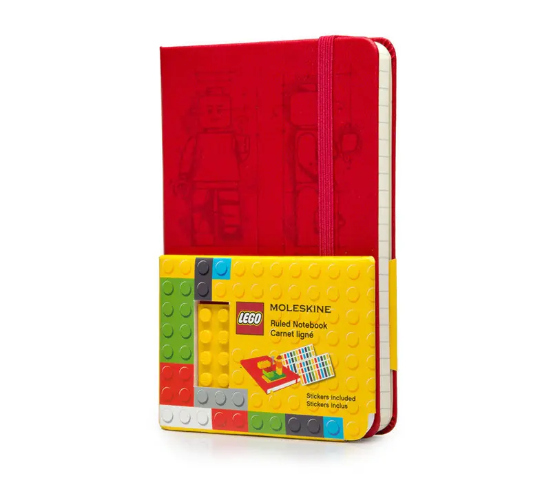 LEGO 9788867326181 Ruled Notebook (Red)