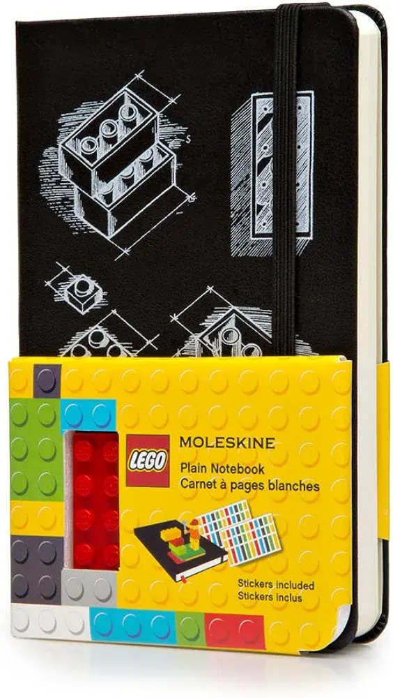 LEGO 9788867326198 Plain Notebook (Black)