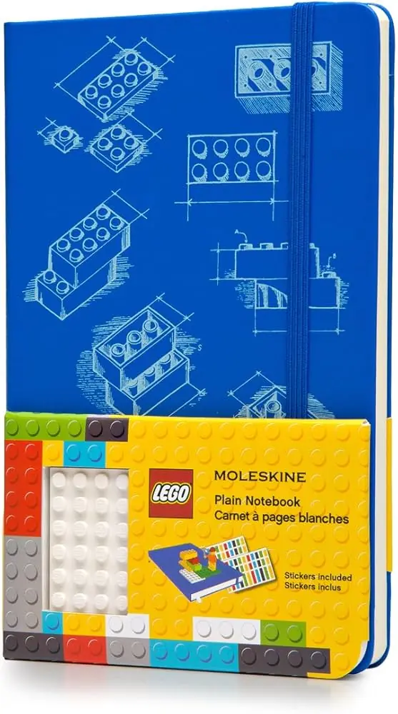 LEGO 9788867326211 Plain Notebook (Blue)