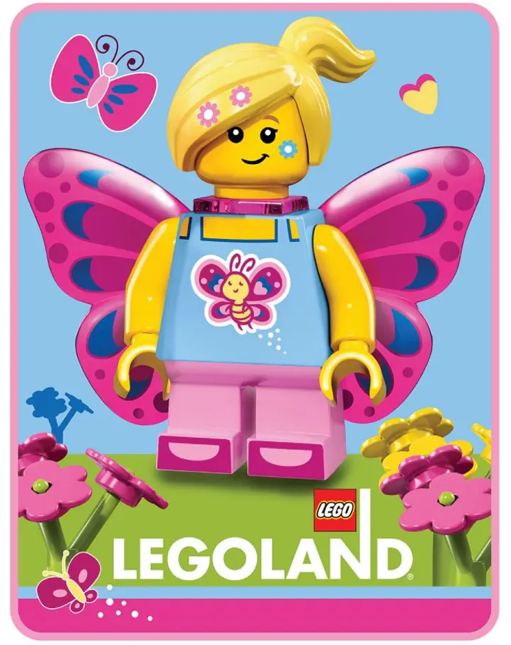 LEGO AT192P LEGOLAND Butterfly Beauty Throw