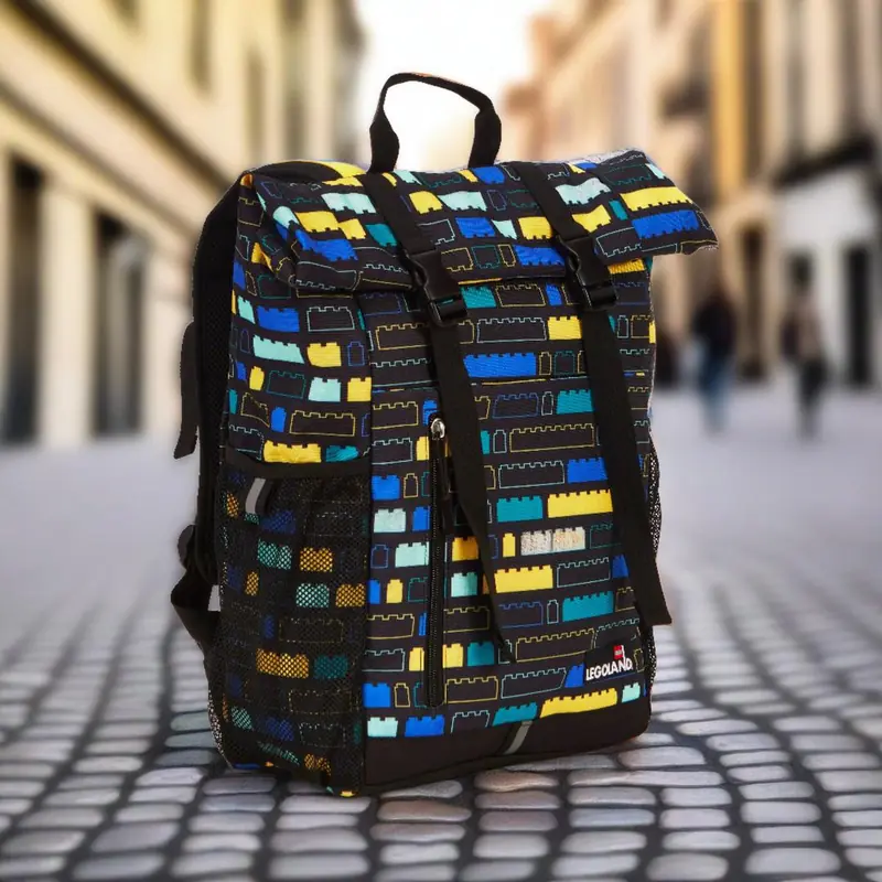 LEGO BP0364550L Multi Colour Roll Top Backpack
