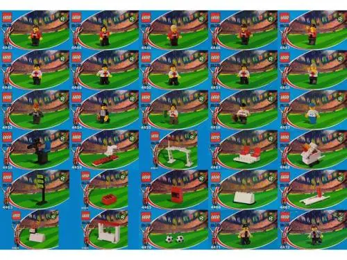 LEGO COKESOCCER Japanese Coca-Cola Soccer collection sets 4443 thru 4472