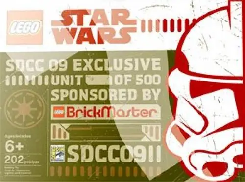 LEGO COMCON010 Mini Republic Dropship & AT-TE Brickmaster SDCC 09 Exclusive