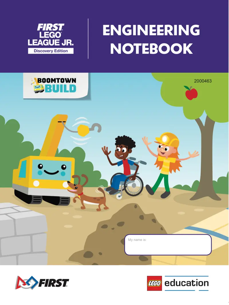 LEGO FLL2019 BOOMTOWN BUILD Engineering Notebook (FLL Jr. Discovery Edition)
