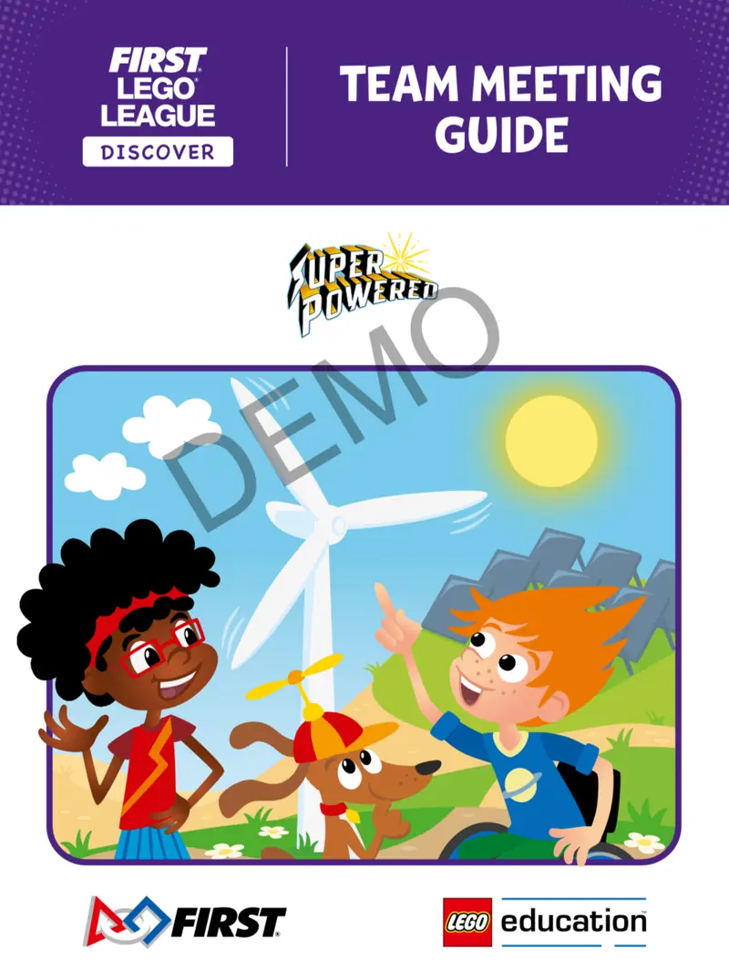 LEGO FLL2022 SUPERPOWERED Team Meeting Guide (FLL Discover)