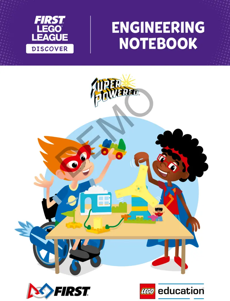 LEGO FLL2022 SUPERPOWERED Engineering Notebook (FLL Discover)