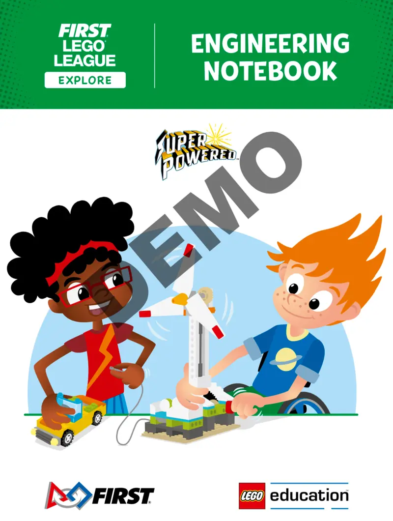 LEGO FLL2022 SUPERPOWERED Engineering Notebook (FLL Explore)