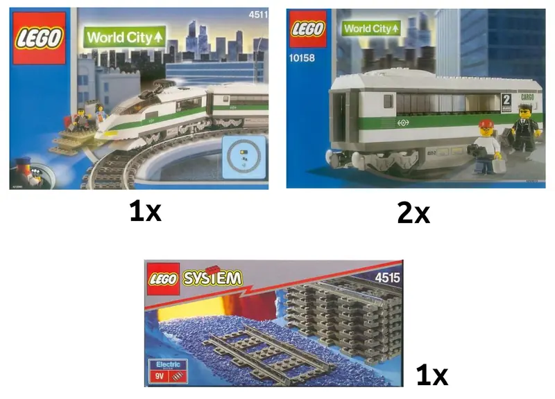 LEGO K10158 Deluxe High Speed Train Collection