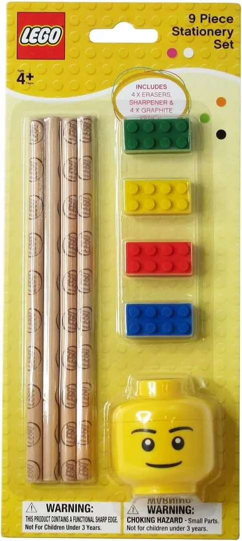 LEGO LE437 9 Piece Stationery Set