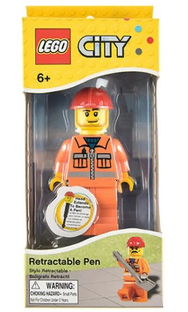 LEGO LG02168 City: Construction Worker Retractable Pen