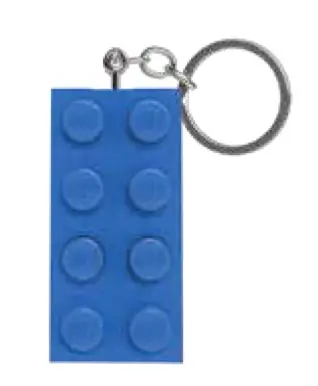 LEGO LGLKE234B 2 x 4 Brick Key Light V2 (Blue)