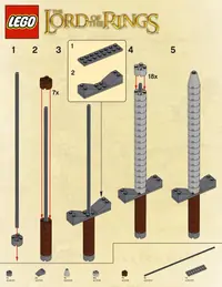 LEGO LOTRSWORD Sword