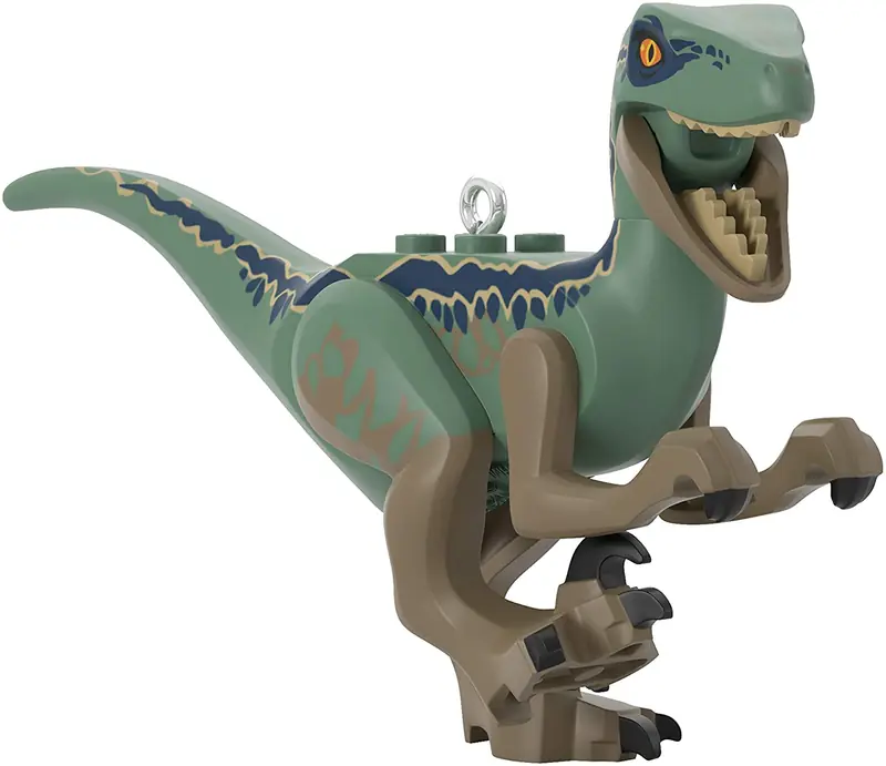 LEGO QXI2554 Hallmark Keepsake Christmas Tree Ornament - Jurassic World Velociraptor Blue