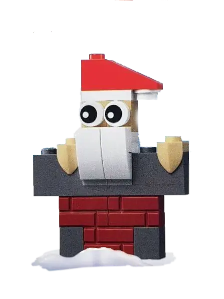 LEGO SANTACHIMNEY Santa In A Chimney