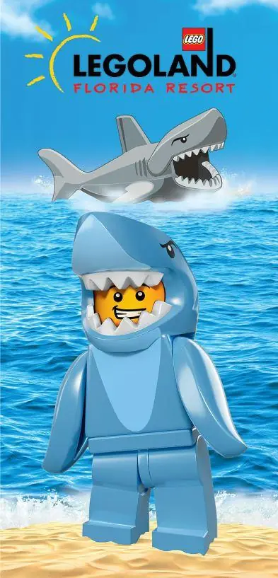 LEGO TOWEL LEGOLAND Shark Boy Towel