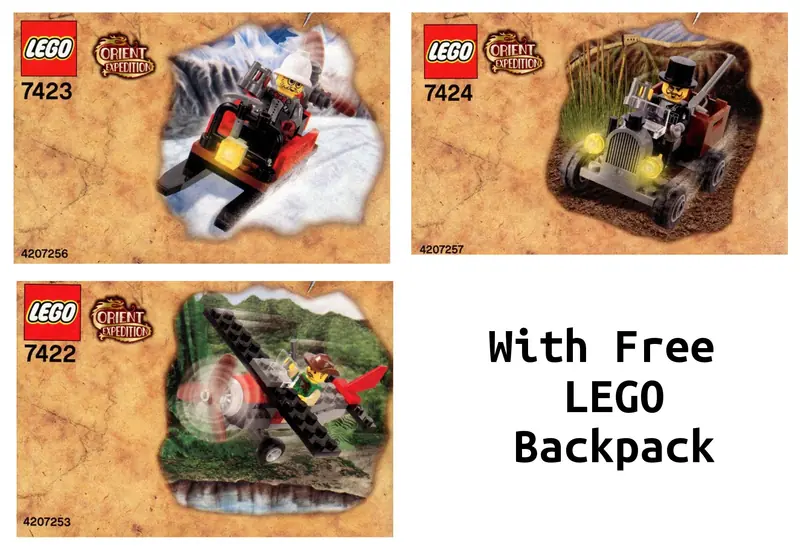 LEGO VPORIENT Orient Expedition Value Pack with Free LEGO Backpack