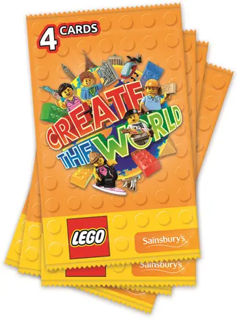LEGO VV1164 Create the World Trading Cards - Random Pack (4 Cards)